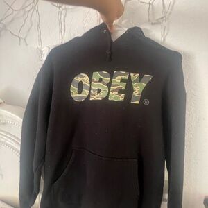 Obey Black Hoodie for Men